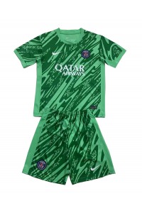 Fotbalové Dres Paris Saint-Germain Brankářské Dětské Domácí Oblečení 2024-25 Krátký Rukáv (+ trenýrky)